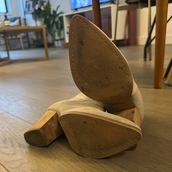 Marc Fisher Women's Suede Ankle Boots - Gray - Picture 4 of 5